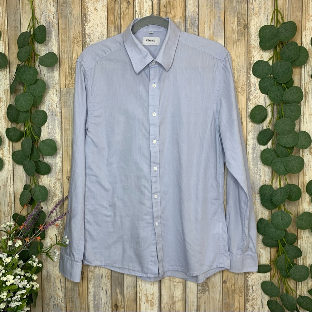 Hyden Yoo ‘Preston’ Navy Chambray Dress Shirt